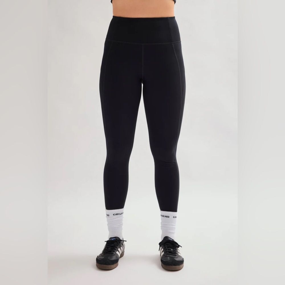 Girlfriend Collective black Compressive High-Rise 23.75" Leggings-Size Small NWT